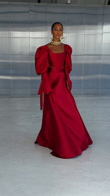 La Sola Skirt Royal Red