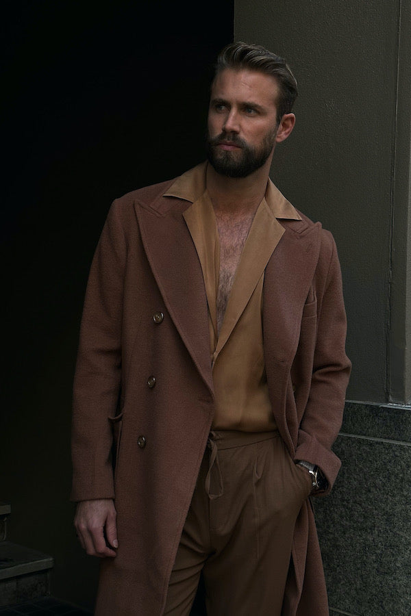 Miami Silk Shirt Brown