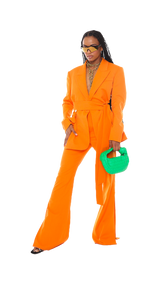 Uomo Suit Jacket Orange