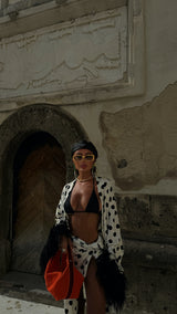 Rio Robe Long Polka Dot Print