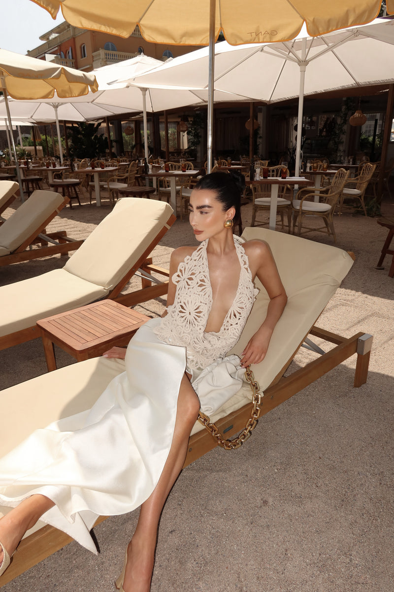Nina Tulum Long Skirt Ivory