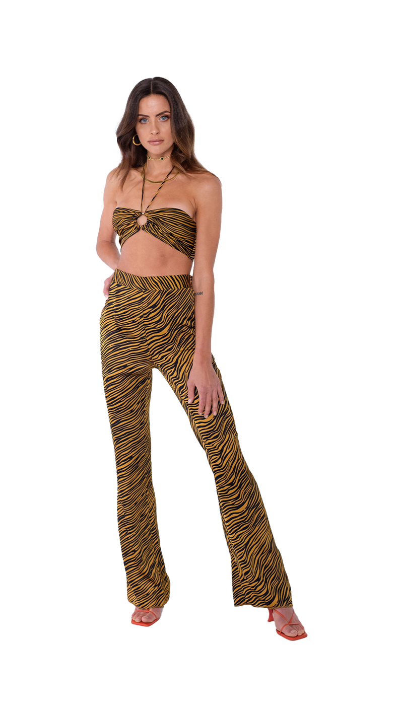 Tulum Bralette Gold Zebra