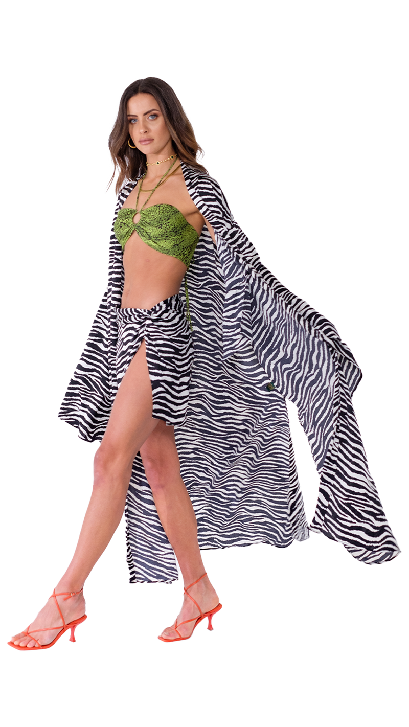 Tulum Robe Zebra