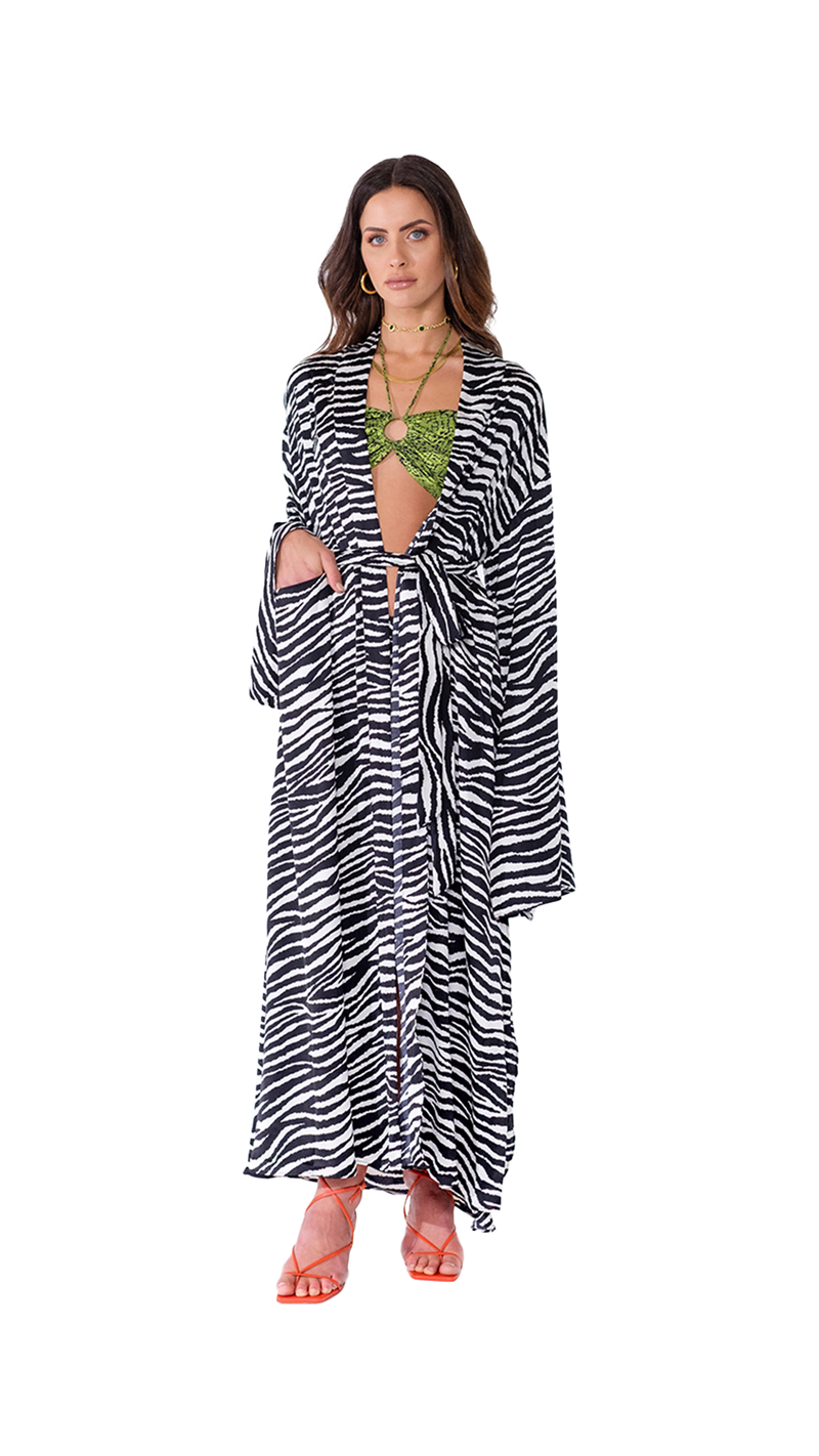 Tulum Robe Zebra