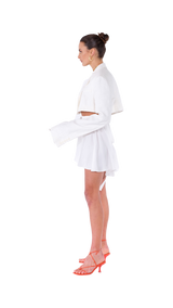Palermo Wrap Skirt White Linen