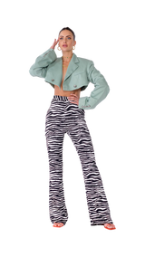 Tulum Flare Pants Zebra