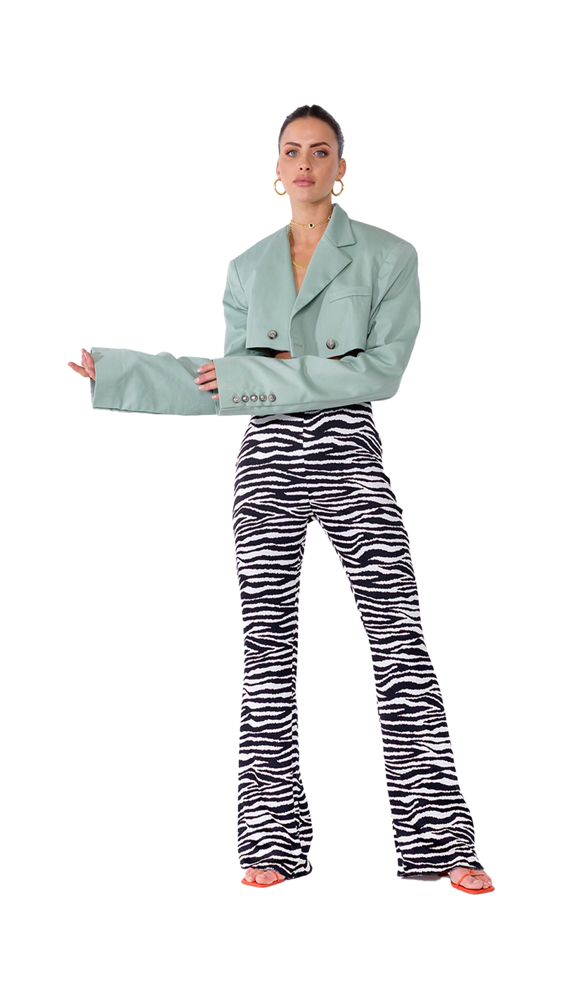 Tulum Flare Pants Zebra