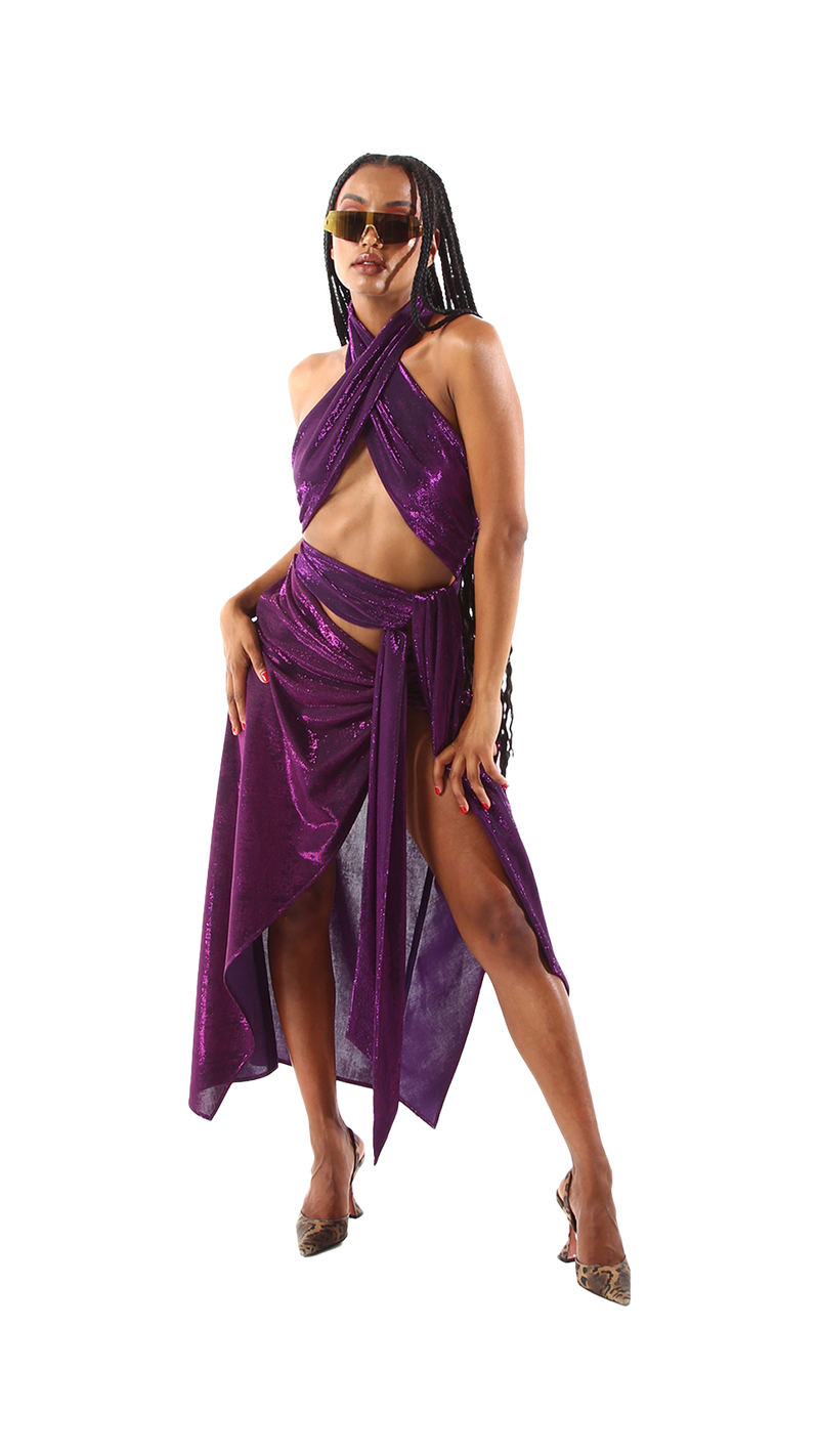 Exclusive Long Skirt Purple