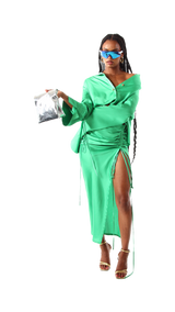 Palermo French Cuff Blouse Green