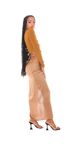 Desnudo Skirt Brown Silk