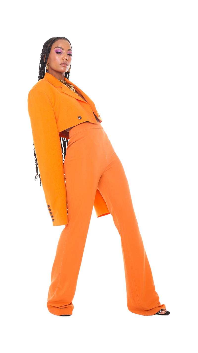 Box Uomo Jacket Orange Cotton