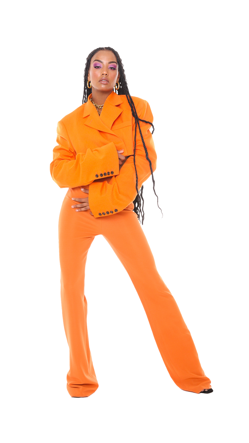 Box Uomo Jacket Orange Cotton