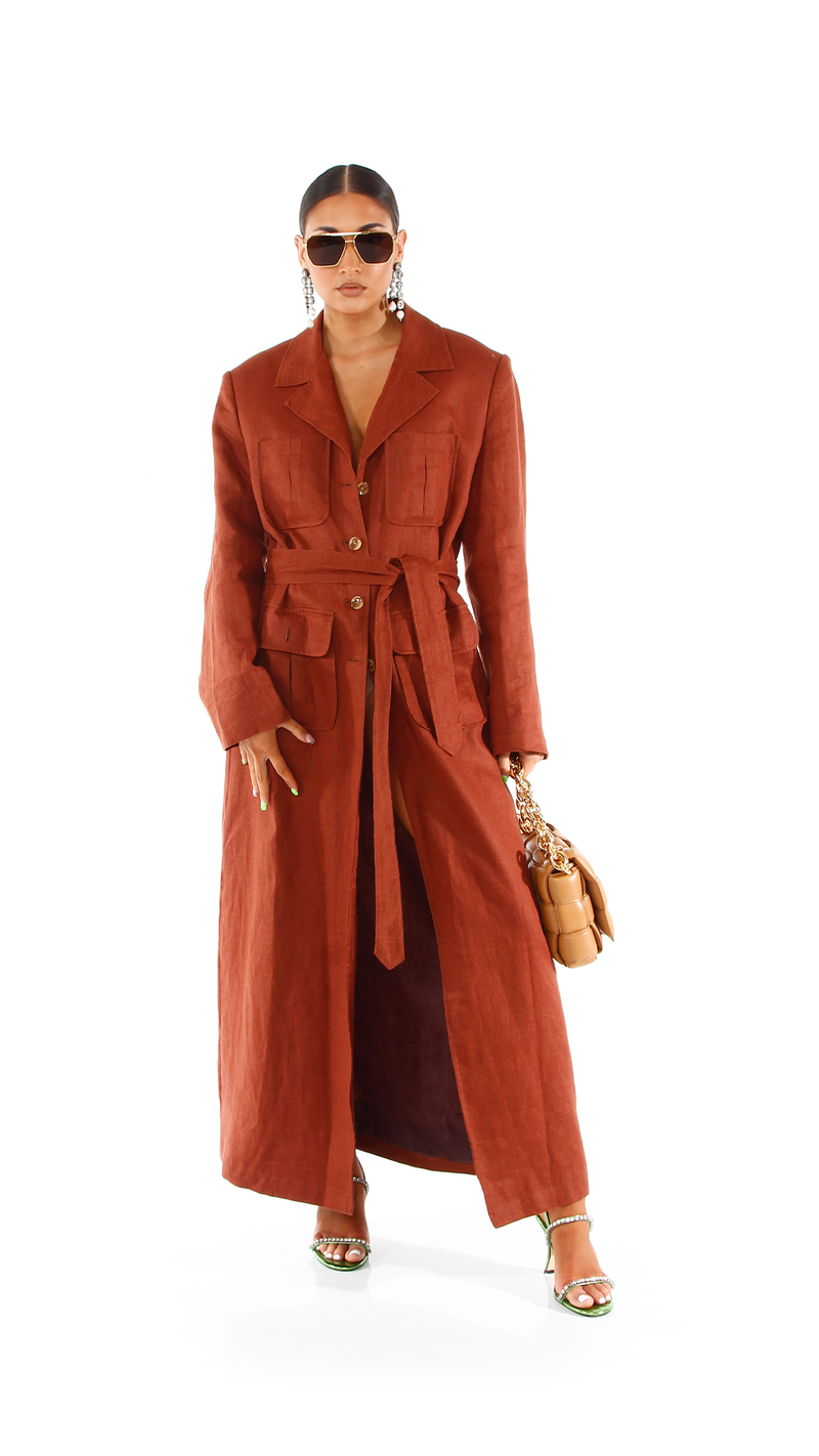 Nico Coat Linen