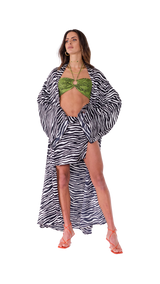 Tulum Mini Skirt Zebra