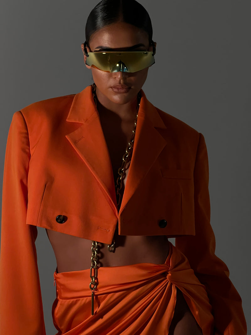 Tulum Mini Skirt Orange