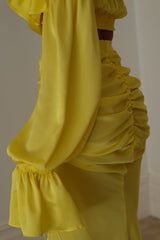Gitana Top Yellow Silk