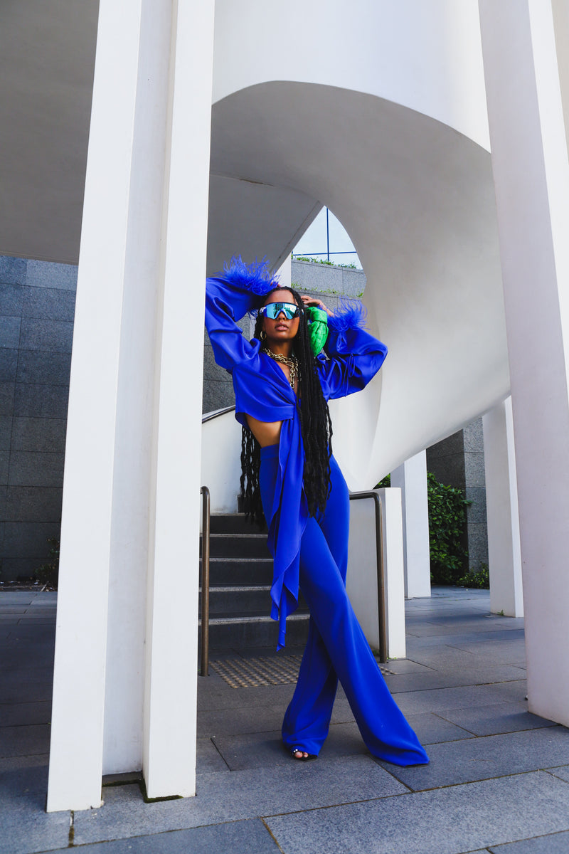 Tulum Flare Pants Majorelle Blue