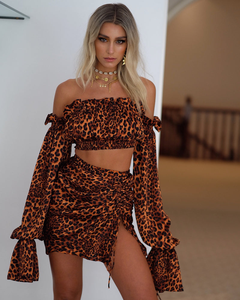 Gitana Top Dark Leopard