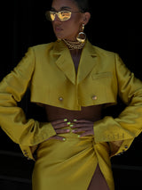Femme Fatale Box Uomo Jacket Mustard Yellow
